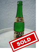 1950s Felix the Cat Vancouver B.C. Paper Label Soda Pop Bottle 