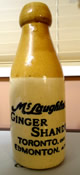 McLauglin's Edmonton Toronto Ginger Beer Bottle Rare